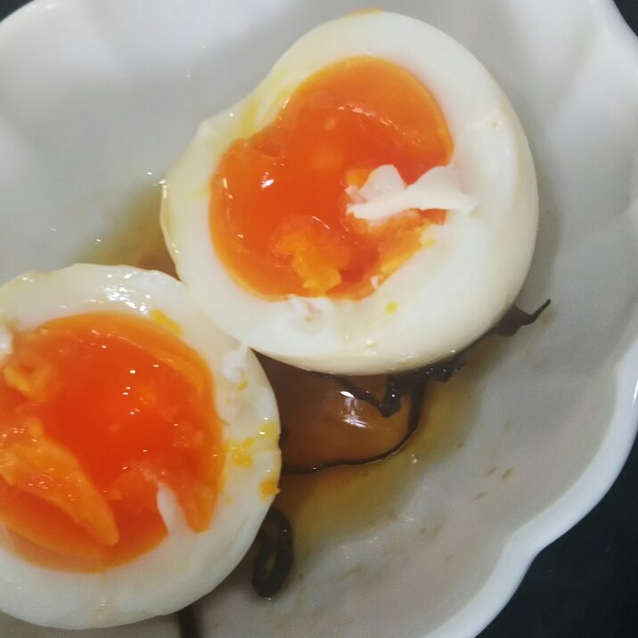 ゆでたまご 塩昆布ごま油 レシピ 作り方 By シェリママ 楽天レシピ